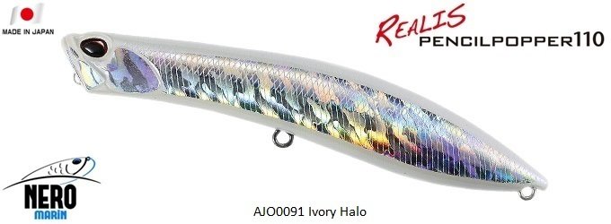 Realis Pencil Popper 110  AJO0091 / Ivory Halo