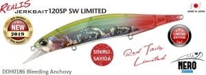 Realis Jerkbait 120SP SW DDH0186 Bleeding Anchovy