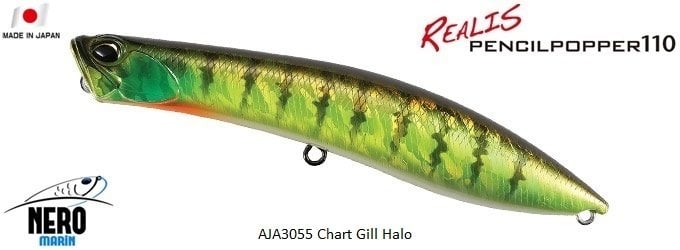 Realis Pencil Popper 110  AJA3055 / Chart Gill Halo