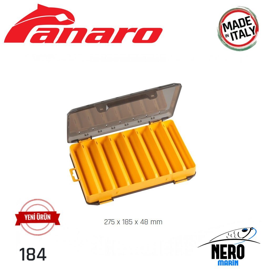Panaro 184 Dual Çift Taraflı Kutu 275*185*48mm. Smoke/Yellow