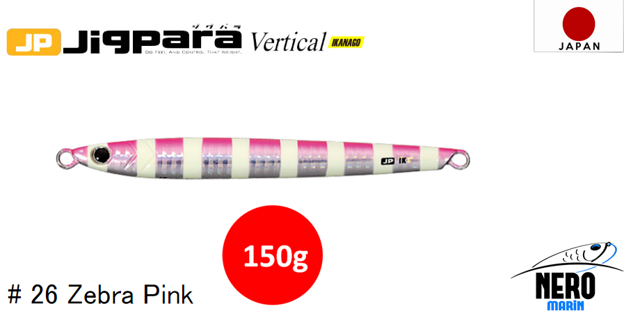 MC Jigpara Vertical Ikanago JPVIK-150gr #26 Zebra Pink
