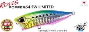 Realis Popper 64SW GHA0183 Vivid Sardine RB