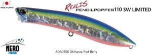 Realis Pencil Popper SW Limited 110SW  ADA0256 / Okinawa Red Belly