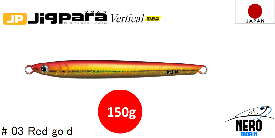 MC Jigpara Vertical Ikanago JPVIK-150gr #03 Red Gold