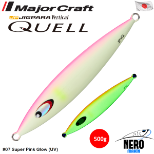 MC Jigpara Vertical Quell JPVQ-500 Jig #07 Super Pink Glow (UV)
