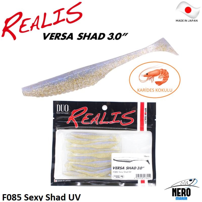 Duo Realis Versa Shad 3'' Silikon Yem F085 Sexy Shad UV
