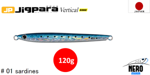 MC Jigpara Vertical Ikanago JPVIK-120gr #01 Iwashı