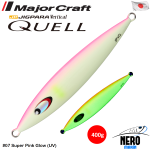 MC Jigpara Vertical Quell JPVQ-400 Jig #07 Super Pink Glow (UV)