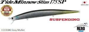Tide Minnow Slim 175SP CCC0386 Grey Mullet