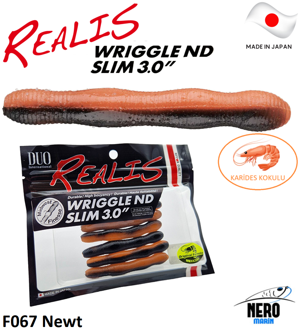 Duo Realis Wriggle ND Slim 3\'\' Silikon Yem F067 Newt