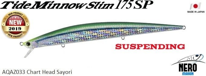 Tide Minnow Slim 175SP AQAZ033 Chart Head Sayori