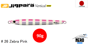 MC Jigpara Vertical Ikanago JPVIK-90gr #26 Zebra Pink