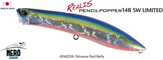 Realis Pencil Popper SW Limited 148SW  ADA0256 / Okinawa Red Belly