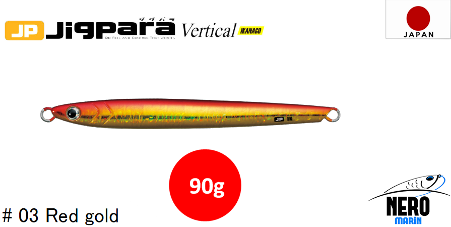 MC Jigpara Vertical Ikanago JPVIK-90gr #03 Red Gold
