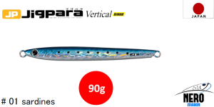 MC Jigpara Vertical Ikanago JPVIK-90gr #01 Iwashı