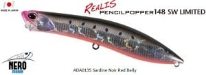 Realis Pencil Popper SW Limited 148SW  ADA0135 / Sardine Noir RB