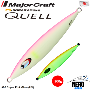 MC Jigpara Vertical Quell JPVQ-300 Jig #07 Super Pink Glow (UV)