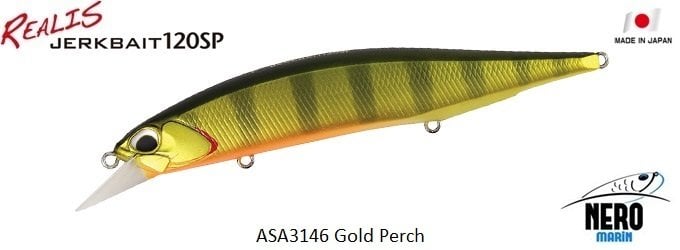 Realis Jerkbait 120SP ASA3146 Gold Perch