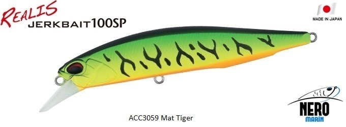 Realis Jerkbait 100SP  ACC3059 / Mat Tiger