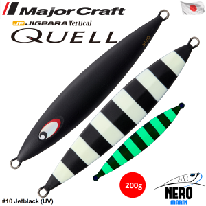 MC Jigpara Vertical Quell JPVQ-200 Jig #10 Jetblack (UV)