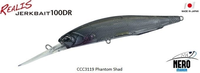 Realis Jerkbait 100DR  CCC3119 / Phantom Shad