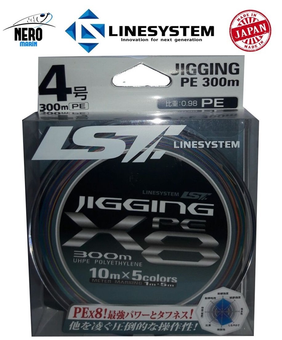 Linesystem Jigging X8 300mt. PE 4.0