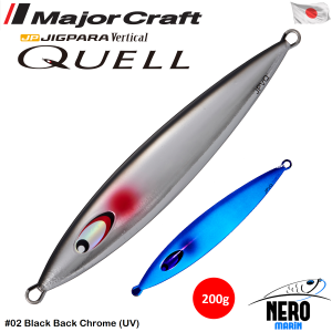 MC Jigpara Vertical Quell JPVQ-200 Jig #02 Black Back Chrome (UV)