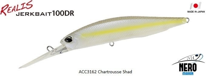 Realis Jerkbait 100DR  ACC3162 / Chartrousse Shad