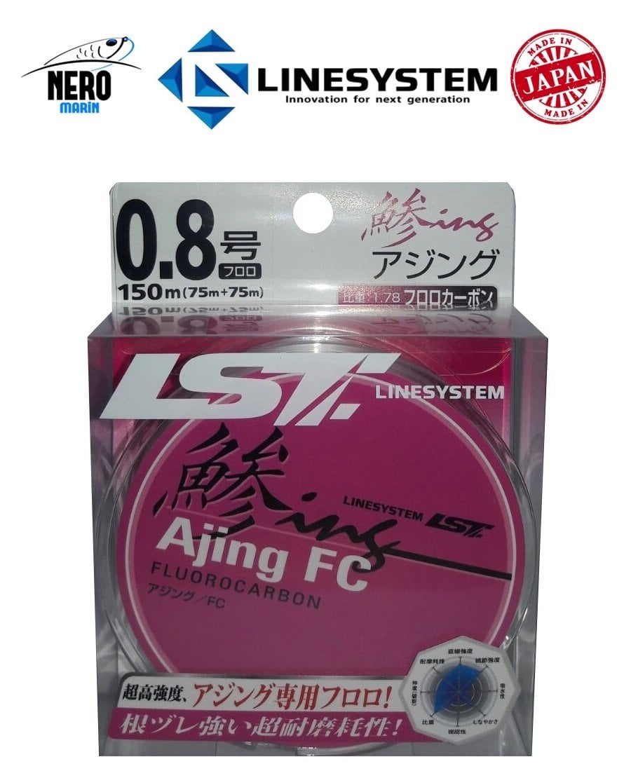Linesystem Ajing FC Mono 0.8 150mt.