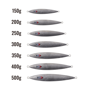 MC Jigpara Vertical Quell JPVQ-150 Jig #08 Super Red Dot Glow (UV)