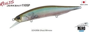 Realis Jerkbait 110SP  GEA3006 / Ghost Minnow