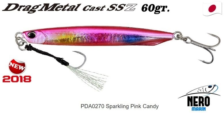 Drag Metal Cast Super Slim SSZ Jig 60gr. PJA0270 / Sparkling Pink Candy