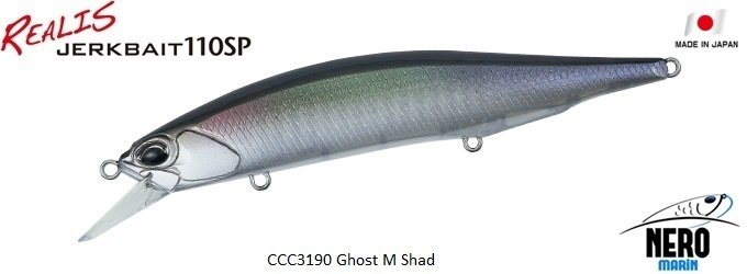 Realis Jerkbait 110SP  CCC3190 / Ghost M Shad