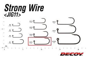 Decoy JIG-11S Strong Wire Jighead İğnesi Silver #4/0 (6 Adet / Paket)