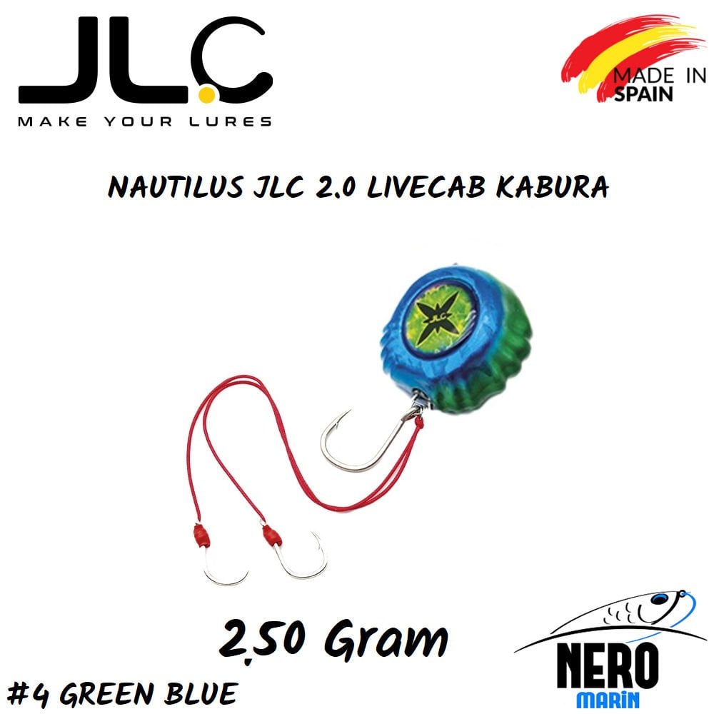 JLC Nautilus 2.0 Live Kab Canlı İçin Kabura 250gr. #4 Green Blue