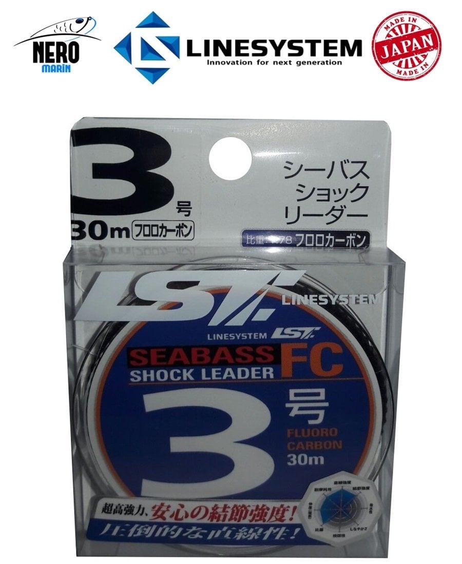 Linesystem Seabass Shock Leader FC 30mt. PE 3.0