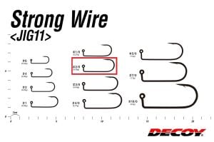 Decoy JIG-11S Strong Wire Jighead İğnesi Silver #2/0 (8 Adet / Paket)
