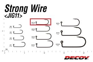Decoy JIG-11S Strong Wire Jighead İğnesi Silver #1/0 (9 Adet / Paket)