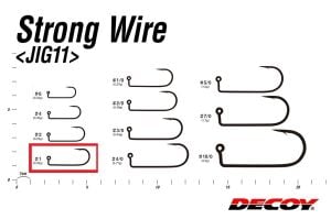 Decoy JIG-11S Strong Wire Jighead İğnesi Silver #2 (9 Adet / Paket)