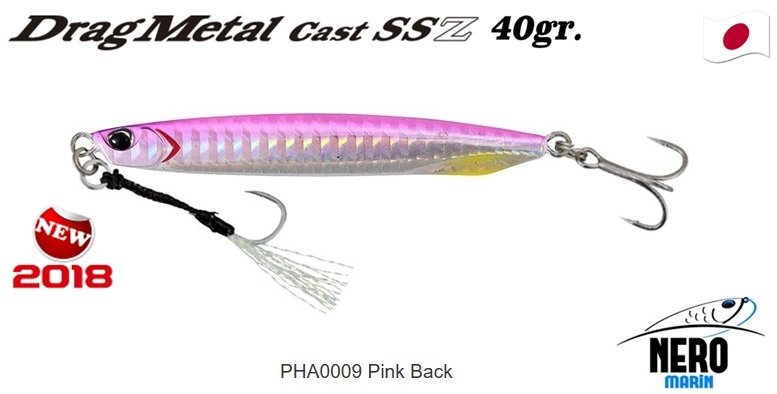 Drag Metal Cast Super Slim SSZ Jig 40gr. PHA0009 / Pink Back