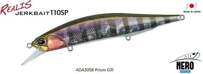 Realis Jerkbait 110SP  ADA3058 / Prism Gill