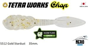 Tetra Works Chop Silikon 35mm. S512 / Gold Stardust