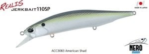 Realis Jerkbait 110SP  ACC3083 / American Shad