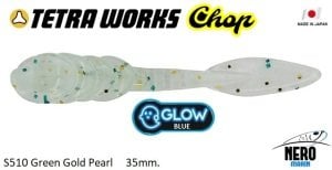 Tetra Works Chop Silikon 35mm. S510 / Green Gold Pearl