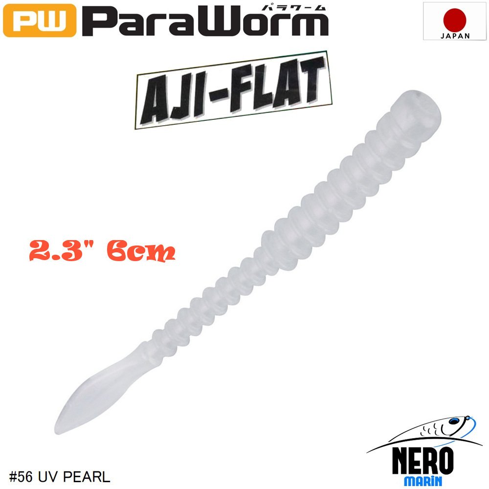 MC Para Worm PW-AJIFLAT 2.3'' #56 UV Pearl