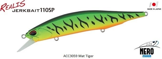 Realis Jerkbait 110SP  ACC3059 / Mat Tiger