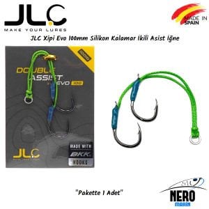 JLC Xipi Evo Silikon Kalamar 100mm Çiftli Asist İğne 1 Adet/Paket