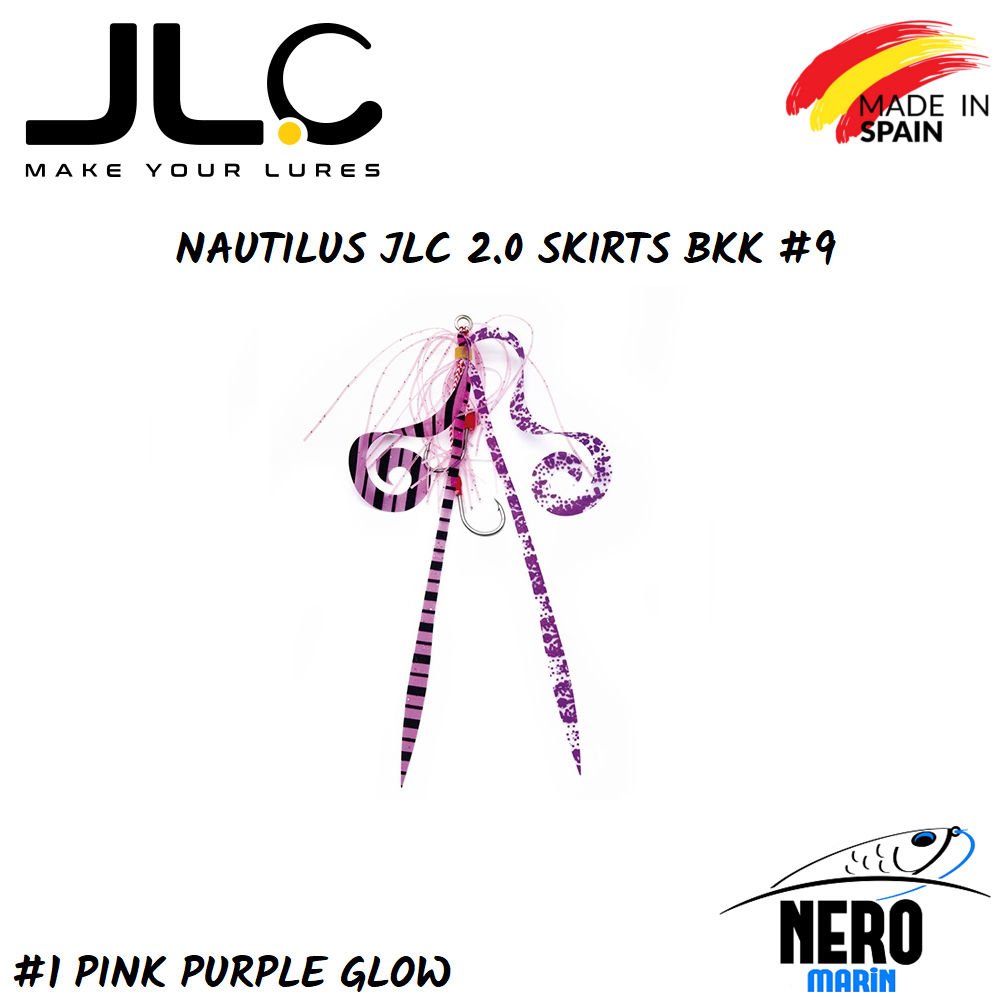 JLC Nautilus 2.0 Tai Rubber Yedek Etek BKK #9 İğne #1 Pink Purple Glow
