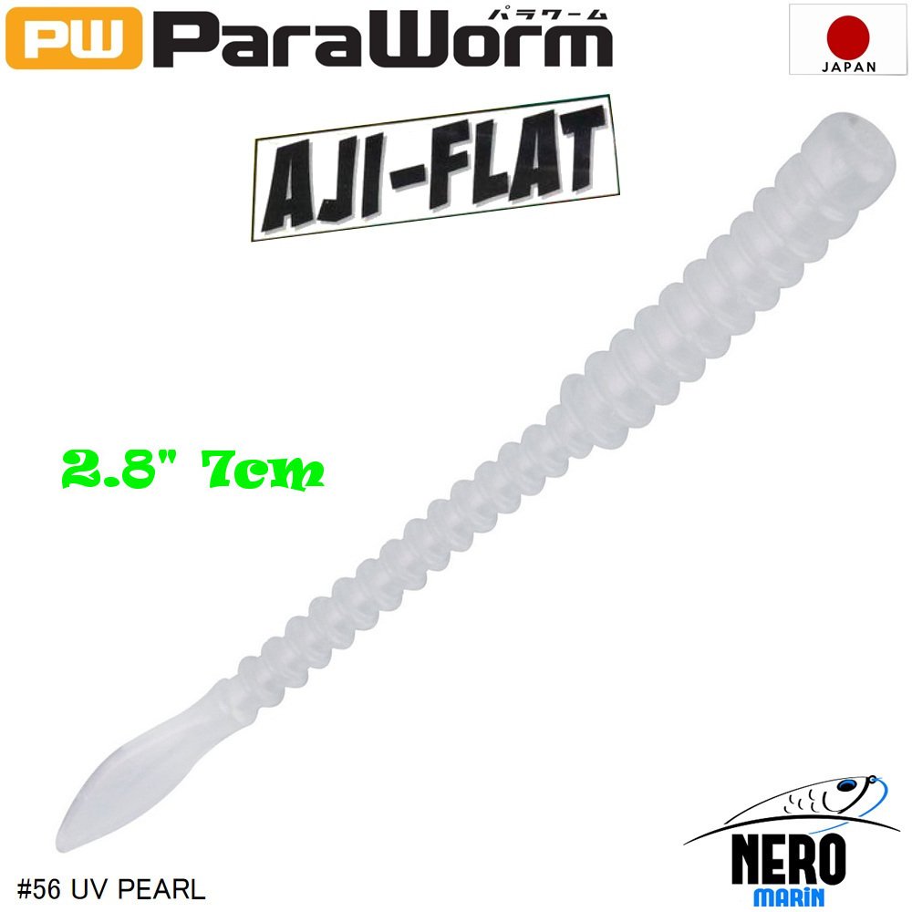 MC Para Worm PW-AJIFLAT 2.8'' #56 UV Pearl