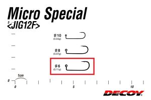 Decoy JIG-12F Micro SP Jighead İğnesi #6 (9 Adet / Paket)